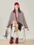 Women’s woman womens petite-, tall-, plus-, size Light Luxury High-quality Elegant colorblock cotton-blend holiday vacation getaway evening party club wfh commute office workwear two-piece turn-down half-button collar, loose striped knit long-sleeve Two-Piece Sweater Fashion sweaters tops in cream white with red black stripes