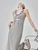 Women’s woman womens petite-, tall-, plus-, size Light Luxury High-quality Elegant Patchwork colorblock cotton-blend holiday vacation getaway evening party club Boho bohemian, loose color-block knit sleeveless patchwork embroidery boatneck maxi dress Fashion Dresses in light Gray grey with multi accent