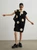 Women’s woman womens petite-, tall-, plus-, size Light Luxury High-quality Elegant cotton-blend holiday vacation getaway evening party club, loose knit sleeveless turn-down collar, v-neck, trim hem, DJ nightclub vibe large polka dot casual midi dress Fashion Dresses in black with mustard yellow color dots