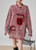 Women’s woman womens petite-, tall-, plus-, size Light Luxury High-quality Elegant cotton-blend Christmas holiday wfh commute office workwear round crewneck o-neck collar, loose embroidery knit long-sleeve embroidered tassel trim casual Sweater Fashion sweaters tops in red with multi color