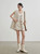 Women’s woman womens petite-, tall-, plus-, size Light Luxury High-quality Elegant Lace Splicing Textured Fabric cotton-blend evening party wear wfh commute office workwear round turn-down collar, loose patchwork embroidery knit sleeveless, embroidered design, trim patch pockets casual vest Jacket Fashion coat Jackets in beige cream