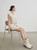 Women’s woman womens petite-, tall-, plus-, size Light Luxury High-quality Elegant Lace Splicing Textured Fabric cotton-blend evening party wear wfh commute office workwear round turn-down collar, loose patchwork embroidery knit sleeveless, embroidered design, trim patch pockets casual vest Jacket Fashion coat Jackets in beige cream