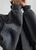 Women’s woman womens petite-, tall-, plus-, size Light Luxury High-quality Elegant fake two-piece cotton-blend wfh commute office workwear turn-down collar with neck tie, square neck, loose cable knit long sleeves trim casual Sweater Fashion sweaters tops in dark Gray grey