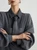 Women’s woman womens petite-, tall-, plus-, size Light Luxury High-quality Elegant fake two-piece cotton-blend wfh commute office workwear turn-down collar with neck tie, square neck, loose cable knit long sleeves trim casual Sweater Fashion sweaters tops in dark Gray grey