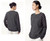 Women’s woman womens petite-, tall-, plus-, size Light Luxury High-quality Elegant holiday vacation getaway evening party club wfh commute office workwear hooded crewneck collar v-neck, wool knit long-sleeves casual sweater Fashion sweaters tops in black with Gray grey stripes