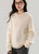 Women’s woman womens petite-, tall-, plus-, size Light Luxury High-quality Elegant holiday vacation getaway evening party club wfh commute office workwear hooded crewneck collar v-neck, merino wool knit long-sleeve casual cardigan sweater Fashion hoodie sweaters tops in cream white