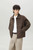 Men’s man mens petite-, tall-, plus-, size Light Luxury High-quality Elegant holiday vacation getaway evening party club wfh office commute work wear turn-down collar Commute loose patchwork long-sleeves single-breasted horn buckle close button-up casual Jacket Fashion workwear Coat Jackets in brown