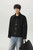 Men’s man mens petite-, tall-, plus-, size Light Luxury High-quality Elegant holiday vacation getaway evening party club wfh office commute work wear turn-down collar Commute loose patchwork long-sleeves single-breasted horn buckle close button-up casual Jacket Fashion workwear Coat Jackets in black