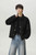 Men’s man mens petite-, tall-, plus-, size Light Luxury High-quality Elegant holiday vacation getaway evening party club wfh office commute work wear turn-down collar Commute loose patchwork long-sleeves single-breasted horn buckle close button-up casual Jacket Fashion workwear Coat Jackets in black
