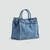 Women’s woman womens Men’s man mens Unisex Genflex Gender Neutral Genderfluid design 100% cotton shoulder handbag hand bag with shoulder strap Vacation Beach Party Luxury Design Large Canvas Five Pocket Tote bag Fashion denim bags in blue color