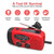 Light Luxury High-quality Elegant camping, apocalypse disaster multifunctional hand-crank and solar powered generator radio flashlight device charge Emergency equipment accessories Apocalyptic war Preparedness accessory in red with black accent