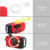 Light Luxury High-quality Elegant camping, apocalypse disaster multifunctional hand-crank and solar powered Generator radio flashlight device charge Emergency equipment accessories Apocalyptic war Preparedness accessory in red with black accent