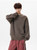 Men’s man mens petite-, tall-, plus-, size Fall Autumn Winter loose classic Vintage y2k style Long Sleeves with rib band cuffs ribbed round o-neck crewneck collar Casual Sweater Fashion sweaters in coffee brown