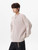 Men’s man mens petite-, tall-, plus-, size Fall Autumn Winter loose classic Vintage y2k style Long Sleeves with rib band cuffs ribbed round o-neck crewneck collar Casual Sweater Fashion sweaters in off-white