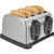 Stainless Steel Four Slice Toaster Household bread baking machine appliance breakfast kitchen appliances toasters Trend