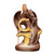 Backflow Dragon Incense Burner Waterfall Golden Brown Purple Clay Aromatherapy Decorations for Home Creative Room Decor