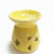 Ceramic Tea Candle Holder Oil Burner Lamp 1Pcs Ceramic Essential Oil Lamps Hollow Stars Moon Pattern Simple Essential Oil Fragrance Tea Light Candle Holders in Yellow