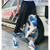 Wide-Leg Harajuku Pants Streetwear Womens Pant Japanese Oversize Black Blue Wave Printed Womens Trousers Japan Hip Hop Women High Rise Capris for woman Wide-Leg Harajuku Pants Streetwear Womens Pant Japanese Oversize Black Blue Wave Printed Womens Trousers Japan Hip Hop Women High Rise Capris for woman