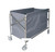 Extra Large Laundry Cart Room Service Folding Trolley Stainless Steel Hotel Clean Carts Car Dirty Clothes Cart Cleaning Work Folding Cars Trend in Gray / Grey