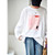 Graphic Art Crewneck Loose T-Shirt Womens leisure fresh pink printed comfortable cotton long sleeve round collar White T shirts for Woman Graphic Art Crewneck Loose T-Shirt Womens leisure fresh pink printed comfortable cotton long sleeve round collar White T shirts for Woman