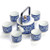 Japanese Porcelain Tea Set Creative pottery tea pottery Kung Fu tea with gift box high grade ceramic blue and white jade Japan gift boxed Trend Japanese Porcelain Tea Set Creative pottery tea pottery Kung Fu tea with gift box high grade ceramic blue and white jade Japan gift boxed Trend