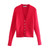 Button Up V-Neck Cardigan Sweater Womens Red Solid Knitted Cardigan Sweater Slim Fit V Neck Long Sleeve Ladies Fashion Cardigans for Woman Button Up V-Neck Cardigan Sweater Womens Red Solid Knitted Cardigan Sweater Slim Fit V Neck Long Sleeve Ladies Fashion Cardigans for Woman