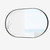 Capsule Mirror Oval Makeup Bathroom Wall Mounted Toilet Shower Mirrors Hairdressing Vanity Accessories Trend in Black