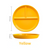 Divider Grid Melamine Plate Japanese Fat reducing Crowd Divides the Dinner One Person Breakfast Kids Childrens Divides the Grid Plates Outdoor Barbecue BBQ Trend Japan Entertaining Plastic Material in Yellow