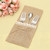 Burlap Flatware Pocket 200-Piece Burlap Flatware Pocket 200-Piece