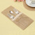 Burlap Flatware Pocket 200-Piece Burlap Flatware Pocket 200-Piece