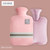 Knit Sleeve Hot Water Bottle Solid Color Thickened PVC Silicone Rubber Irrigation Hand Warm Palace Trendy Warmer Bag Bottles