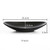 Japanese Oval Melamine Dish Outdoor Entertaining Camping Food Plate Dishes Kitchen Tray Tableware Fruits Candy Nuts Snacks Black Plates Japan Storage Trays Large design