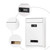 Wall Mounted Mailbox With Combination Lock Vintage Metal Coded Lock Letterbox Post Newspaper Box Boxes in White