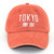 TOKYO Denim Baseball Cap Japanese dad hat 100% cotton washed embroidery fashion unisex mens women's sports snapback caps Trend Japan hats for Man Woman in Orange