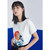 Japanese Illustration Print T-Shirt Women's Crewneck Printed Fashion Tees Short Sleeve Loose O-Neck Embroidery White The Great Wave Japan Leisure Trend Tops for Woman Japanese Illustration Print T-Shirt Women's Crewneck Printed Fashion Tees Short Sleeve Loose O-Neck Embroidery White The Great Wave Japan Leisure Trend Tops for Woman