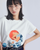 Japanese Illustration Print T-Shirt Women's Crewneck Printed Fashion Tees Short Sleeve Loose O-Neck Embroidery White Hokusai The Great Wave off Kanagawa Japan Leisure Trendy Tops for Woman
