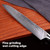 Damascus Chef Slicing Knife 8 inch Japanese G10 Handle Hammered Pattern Ultra Sharp Blade Cleaver Cooking Cutter Kitchen Trend Japan Meat Knives Damascus Chef Slicing Knife 8 inch Japanese G10 Handle Hammered Pattern Ultra Sharp Blade Cleaver Cooking Cutter Kitchen Trend Japan Meat Knives