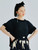 Boatneck Lace T-Shirt Women's Japanese original top black stitching lace short-sleeved round neck loose pure black Tees Trend Japan Tops for woman Boatneck Lace T-Shirt Women's Japanese original top black stitching lace short-sleeved round neck loose pure black Tees Trend Japan Tops for woman