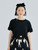 Boatneck Lace T-Shirt Women's Japanese original top black stitching lace short-sleeved round neck loose pure black Tees Japan Tops for woman Details Boatneck Lace T-Shirt Women's Japanese original top black stitching lace short-sleeved round neck loose pure black Tees Japan Tops for woman Details