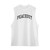 Sleeveless Sports Top Men's Wear Peace Out Crewneck O-Neck Tee Loose PEACEOUT Letter Printed Vests  Streetwear T-shirt Tank Tops Activewear Clothing Gym Fit Sport Trending T-Shirts Tees For Man in White