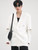 Removable Long Sleeve Blazer Men’s Suit Coat Single-Breasted Loose Shoulder Pads Blazers For Man Trend in White Removable Long Sleeve Blazer Men’s Suit Coat Single-Breasted Loose Shoulder Pads Blazers For Man Trend in White