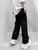 Mid-Rise Harem Pants  Men's Wear Korea Streetwear Black Elastic Waist Causal Loose Trend Korean Trousers For Man