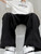 Mid-Rise Harem Pants  Men's Wear Korea Streetwear Black Elastic Waist Causal Loose Korean Trousers For Man Detail