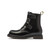 Split Leather Martin Boots  Men's England Black Platform High Top TPR Sole British Style Adjustable Buckle Motorcycle Boots for Man Split Leather Martin Boots  Men's England Black Platform High Top TPR Sole British Style Adjustable Buckle Motorcycle Boots for Man