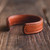 Leather Cuff Bracelet  Men’s Women’s Indian Jewellery Adjustable Handmade Wristband Thunderbird Imagination Letter Embossed Bracelets Print India Jewelry for Man Woman in Brown Color