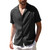 V-Neck Cotton-Linen Shirt Men's V-Neck Cotton Linen Shirt Casual Cuban Guayabella Short Sleeve Beach Breathable Shirts for Man Trend in Black V-Neck Cotton-Linen Shirt Men's V-Neck Cotton Linen Shirt Casual Cuban Guayabella Short Sleeve Beach Breathable Shirts for Man Trend in Black