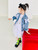 Bow Denim Jacket Kids toddler girl Japanese original cute long-sleeve pockets button-up turn-down collar patchwork ripped blue Japan Jackets Trendsetter for toddlers girls clothing