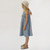 Sleeveless Scoopneck Waffle Dress Girls Teen Girl Beach Holiday 100% Organic Cotton O-neck Spaghetti Strap With Frill Girl Teen Dresses in Dusk Blue Side View Sleeveless Scoopneck Waffle Dress Girls Teen Girl Beach Holiday 100% Organic Cotton O-neck Spaghetti Strap With Frill Girl Teen Dresses in Dusk Blue Side View