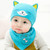 Baby 2-Piece Hat + Bib-Scarf Set