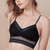 Backless Seamless Strapless Bra Women’s Push Up Plus Size Women Bralette Wire Free Sexy Lace Thin Dots Mesh Lingerie Brassiere Low Back Underwear for Woman Trend in Black